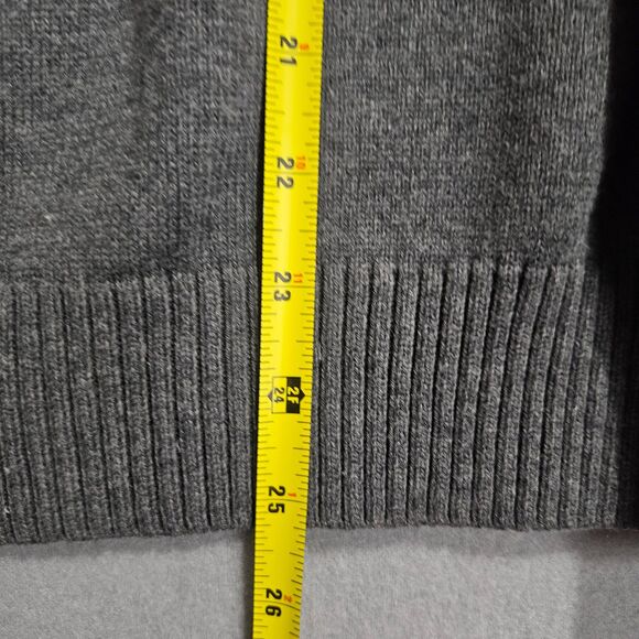 Eddie Bauer Tall Angora Blend Sweater Gray Snowflake Embroidered Sz Medium Tall - Picture 7 of 7